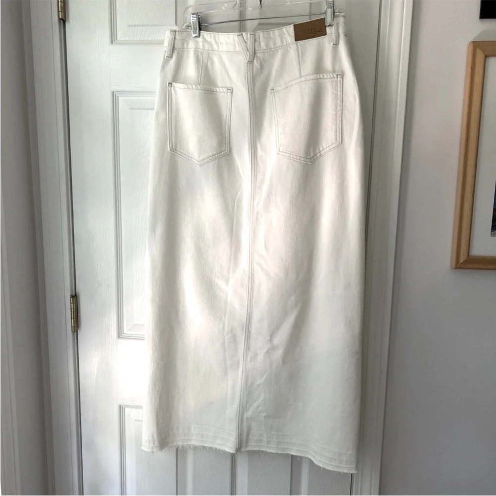 Rails Manhattan Slit Denim Maxi Skirt ecru Sz 30 (8-10) - Picture 4 of 11